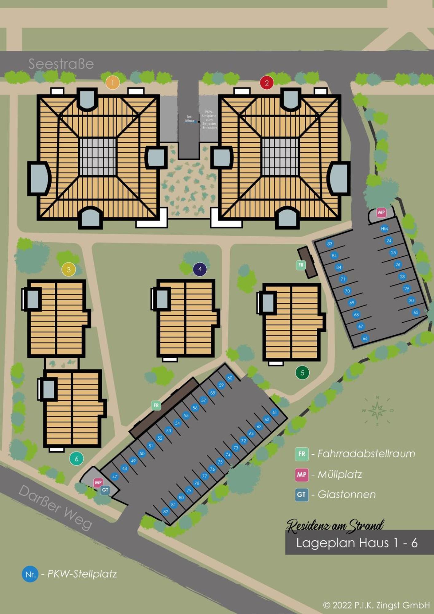 Residenz Am Strand Wohnung 3-54 Zingst Exteriör bild